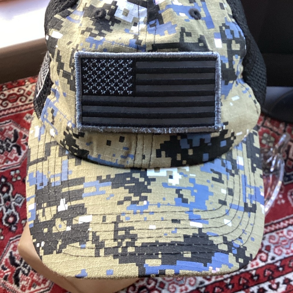 Camouflage Mesh camo USA  hat